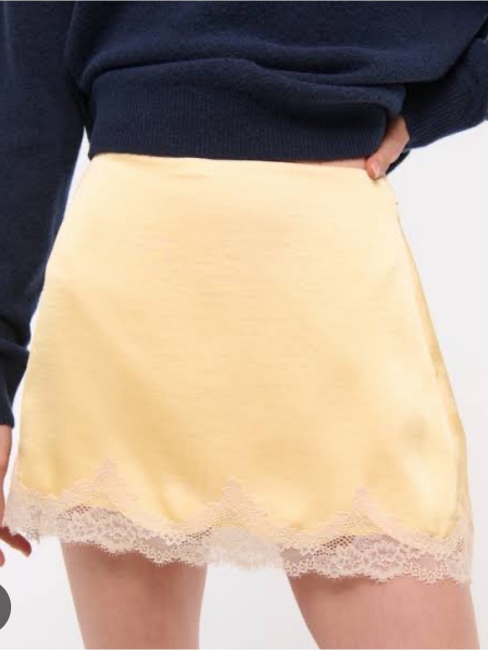 Abercrombie & Fitch Pale Yellow Skirt NWT